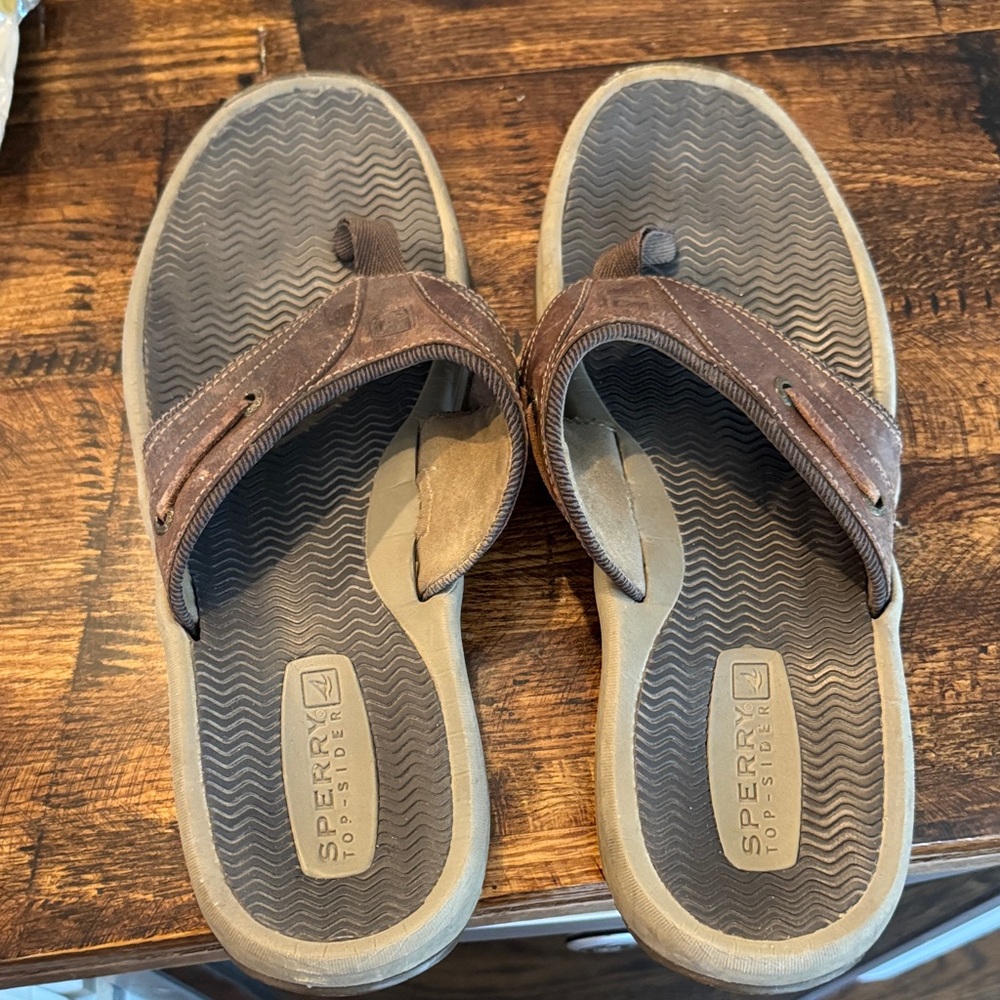 Sperry Brown Flip-Flop Sandals
